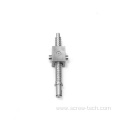 8mm diameter 1mm pitch square nut ball screw